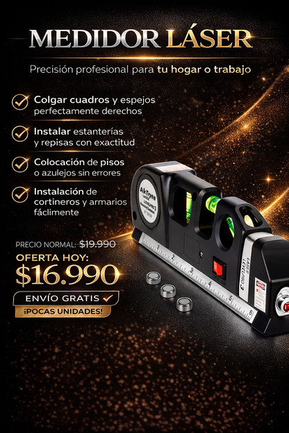 Metro laser 4 en 1