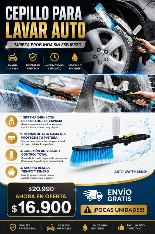Cepillo Para Lavar Autos, Conecta Direct