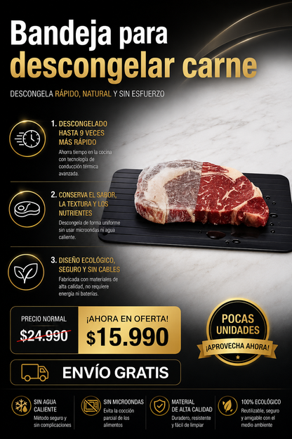 Bandeja de Descongelación Para Carnes