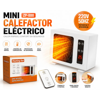 Mini Calefactor Eléctrico ZP-888 Portáti