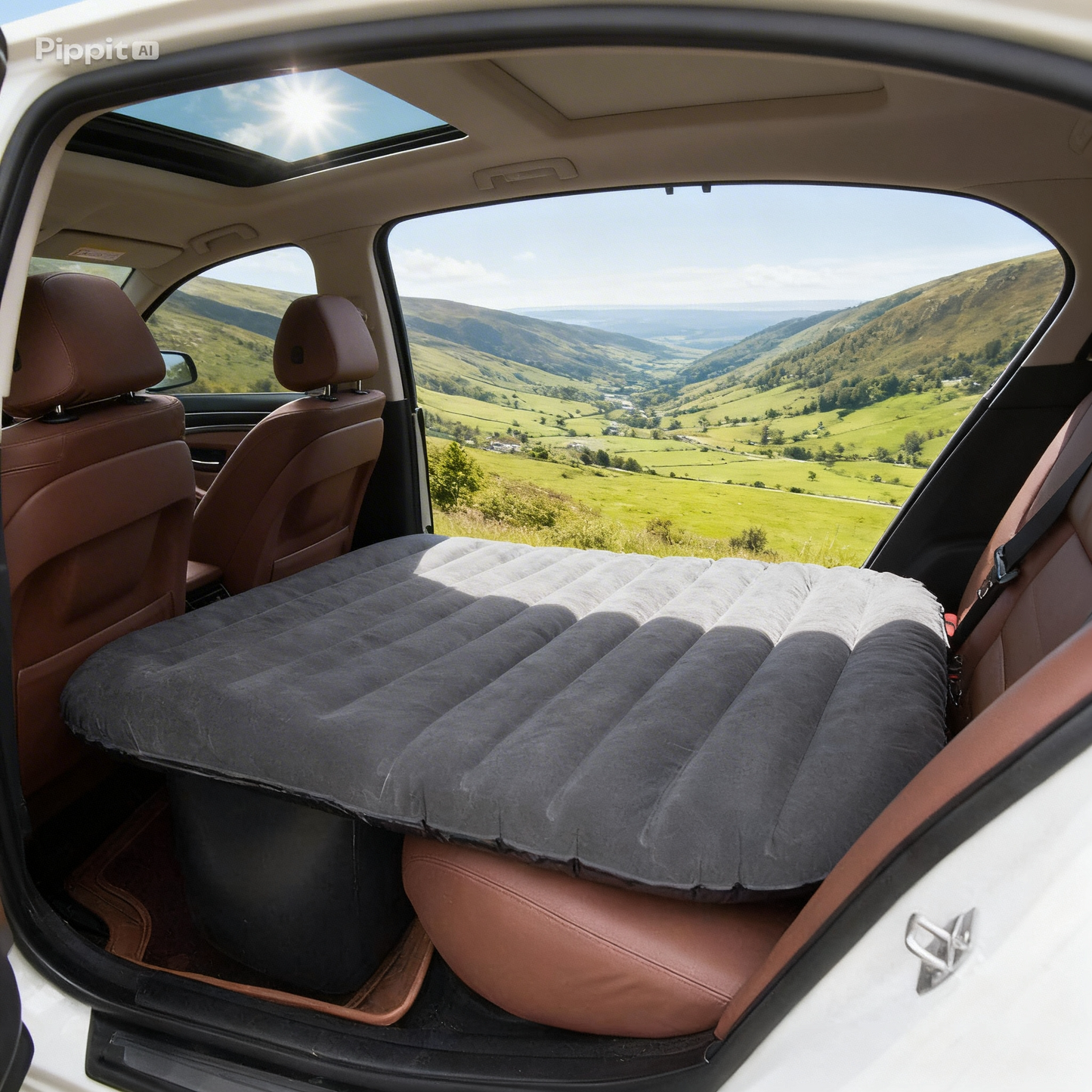 Cama inflable para auto