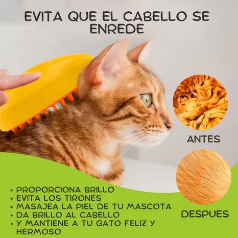 Cepillo Vapor Recargable para Mascotas