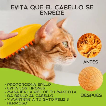 Cepillo Vapor Recargable para Mascotas