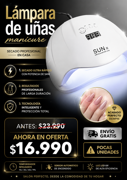 Lámpara de Uñas Manicure Secadora UV