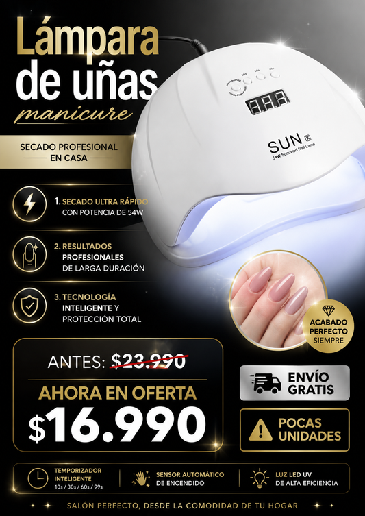 Lámpara de Uñas Manicure Secadora UV